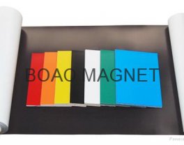 Rubber magnetic disk, magnetic stripe.